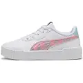Puma Carina 3.0 Space Belle Sneakers Kids, Shoes, White/Pinkscape, 32