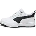 Puma Rebound V6 Lo Kids'Sneakers, Shoes, White/Black/Black, 30