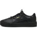 Puma Carina 3.0 Luxe Sneakers Women, Shoes, Black/Gold, 35.5