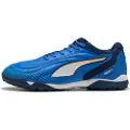 Puma IBERO TT Futsal Boots Unisex, Shoes, Mountain Blue/White/Heat Fire, 40