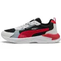 Puma X-Ray 3 Sneakers Unisex, Shoes, Black/Red/Feather Gray, 44.5