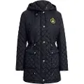 Ralph Lauren Lauren Ralph Laurentil kvinder. 297979534001 Lang navy quiltet frakke (XS), Casual, Genanvendt polister, Bæredygtig, Blå