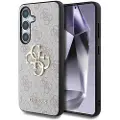 GUESS Samsung Galaxy S25 Guess 4G Big Metal Logo Hybrid Cover - Pink
