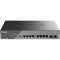 D-Link Dss-200g-10mp/e Netværksswitch Administreret L2 Gigabit Ethernet (10/100/1000) Strøm Over Ethernet (poe) 1u Grå