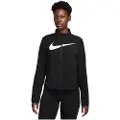 Nike Tempo Swoosh Run Dri-FIT-løbejakke til kvinder - sort
