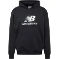 New Balance New Balancetil mænd. MT41501 Hættetrøje med logo i fransk frotté Sport Essentials sort (XXL), Casual, Bomuld, Lange ærmer