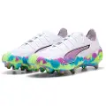 Puma ULTRA 6 ULTIMATE Brilliance FG Football Boots Women, Shoes, White/Fizzy Apple/Bright Aqua, 38
