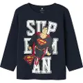 Name It Mini Superman Top Med Lange Ærmer