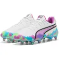 Puma KING ULTIMATE Brilliance FG/AG Football Boots Women, Shoes, White/Clyde Royal/Pure Magenta, 40