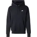 Nike Club-pulloverhættetrøje i fleece til mænd - sort
