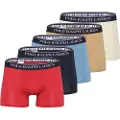 Ralph Lauren Polo Ralph Laurentil mænd. 714864292019 Sæt med 5 flerfarvede klassiske boxershorts i stretchbomuld (XL), Afslappet, Flerfarvet