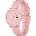 Lacoste Lacostetil kvinder. 2001213 Analogt ur 12.12 pink (OSFA), Casual, Silikone, Strop