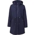 Ralph Lauren Lauren Ralph Laurentil kvinder. 297979516001 Quiltet jakke med marineblå hætte (M), Casual, Polyester