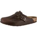 Birkenstock Birkenstocktil mænd. 860131 Træsko i læder Boston brun (44), Fast, Ingen, Casual