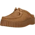 Clarks Clarkstil kvinder. 26181196 Torhill træsko i læder brun (41.5), 3-5 cm, Blonder, Ingen, Casual