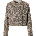 Hugo Boss BOSStil kvinder. 50546006 Brun Jaleo-jakke (S), Casual, Dyreprint, Bomuld