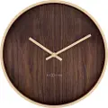 Nextime - Vægur Oslo 30cm - Brun - Vægure og bordure - - Homeroom