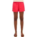 Superdry Superdrytil kvinder. W7110450A Kort hør rød (S), Casual, Linned