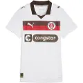 Puma FC St. Pauli 25/26 Away Jersey Women, Clothing, White/Espresso Brown, M