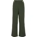 Vila Clua Wide Leg Fit Button Højtaljede Bukser