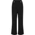 Vila Clua Wide Leg Fit Button Højtaljede Bukser