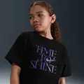 Nike Sportswear-T-shirt til større børn (piger) - sort