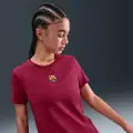 Nike FC Barcelona Nike-fodbold-T-shirt til kvinder - rød