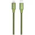 GreyLime 18W Flettet USB-C / Lightning Kabel - MFi-Certificeret - 2m - Grøn