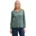 Tom Tailor Henley T-shirt Med Lange ærmer