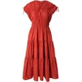 Scotch & Soda Gathered Tied Kortærmet Midi-kjole