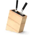 Continenta Knivblok 22 cm, med fleksibel indsats, brun, gummitræ, Continenta
