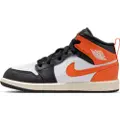Jordan 1 Mid-sko til mindre børn - Orange