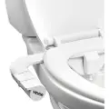 Vevor Bidettilbehør til toilet, selvrensende bidetsædetilbehør - dobbelte udtrækkelige dyser, justerbart vandtryk, let installeret koldtvandssprøjte til bagvasket kvindelig vask, hvid