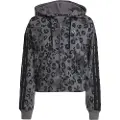 Adidas Animal Print 3 Stripes French Terry Sweatshirt Med Lynlås
