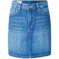 Pepe Jeans Pepe Jeanstil kvinder. PL9011244A2 Mini nederdel blå (S), Casual, Bomuld, Denim