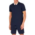 Emporio Armani Emporio Armanitil mænd. EM000571_AF12360 Ensfarvet navy poloshirt (S), Casual, Bomuld, Korte ærmer, Blå