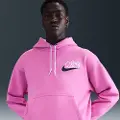 Nike Solo Swoosh-hættetrøje i fleece til mænd - Pink