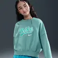 Nike Kort Nike Sportswear-sweatshirt i fleece til større børn (piger) - grøn