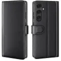 Mtp Products Samsung Galaxy S25 Læderpung med Stativ - Sort
