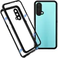 Mtp Products OnePlus Nord CE 5G Magnetisk Cover med Hærdet Glas til Bagsiden - Sort