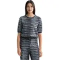 Scotch & Soda Lurex Jacquard Knitted T-shirt Med Korte ærmer