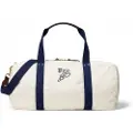 Ralph Lauren Polo Ralph Laurentil mænd. 405974610003 Rejsetaske i lærred med off-white broderi (OSFA), Hvid, Casual, Bomuld