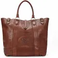 Ralph Lauren Polo Ralph Laurentil mænd. 405946032001 Heritage tote bag i brunt læder (OSFA), Casual