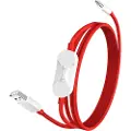 OnePlus 2-i-1 SUPERVOOC-kabel 5461100665 - 1.2m - Rød