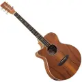 Tanglewood TRU4CEAWLH Reunion Pro Series Super Folk Left Handed Electro Acoustic Black Walnut