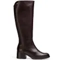 Wonders Wonderstil kvinder. G-6241 Brune Melissa-støvler i læder (35), 3-5 cm, Lynlås, Casual