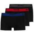 Hugo Boss BOSStil mænd. 50495236 Pack 3 Spirit boxershorts sort (L), Afslappet, Bomuld