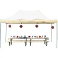 TOOLPORT 3x4,5m, stål, easy-up-pavillon, uden sidedele, creme