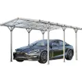 GFP 2,85x5,05m Carport, Aluminium anodiseret