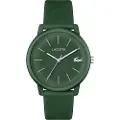 Lacoste Lacostetil mænd. 2011238 Silikoneur 12.12 Move med tre grønne visere (OSFA), Casual, BH, Aluminium